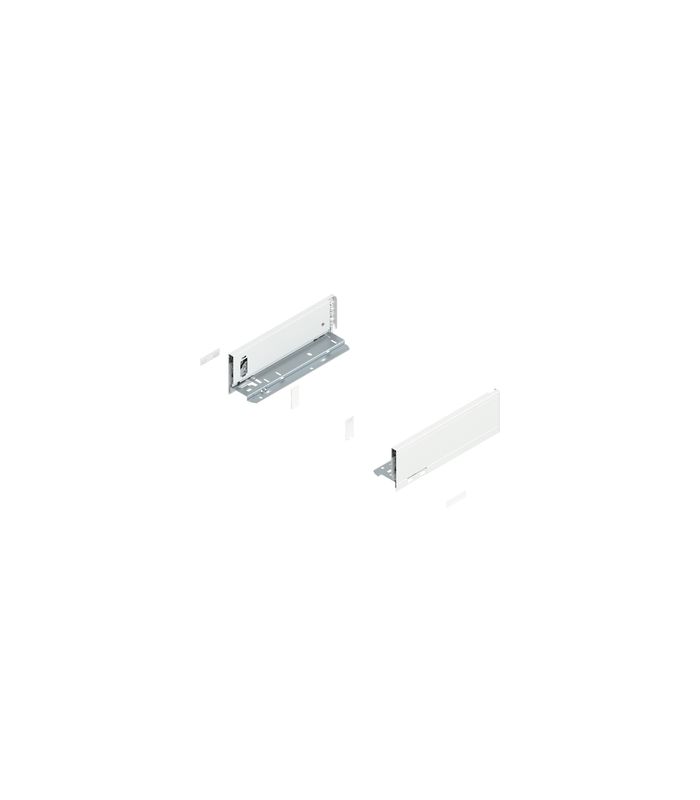 LEGRABOX Zarge, Höhe M (90.5 mm), NL=270 mm, links/rechts, für LEGRABOX pure, seidenweiss matt