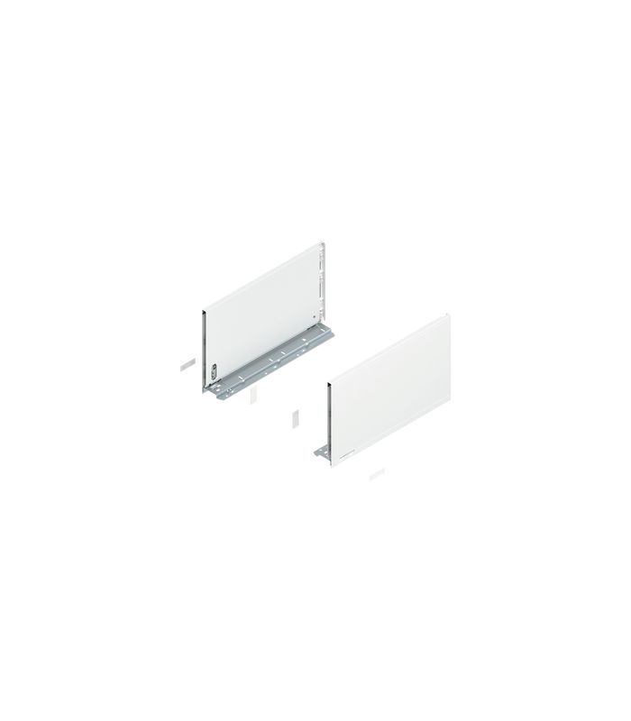 LEGRABOX Zarge, Höhe F (241 mm), NL=400 mm, links/rechts, für LEGRABOX pure, seidenweiss matt