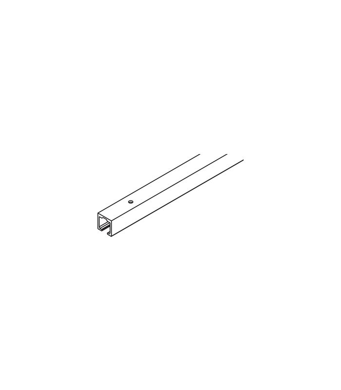 Clipo Einfachlaufschiene Alu eloxiert L = 6000 mm zum Schrauben