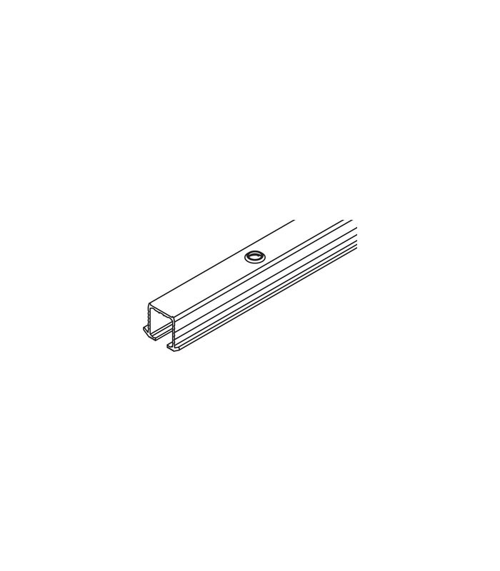 Clipo 16 Einfachlaufschiene Alu L=3500 MM (GEL./AUFSCHR.)