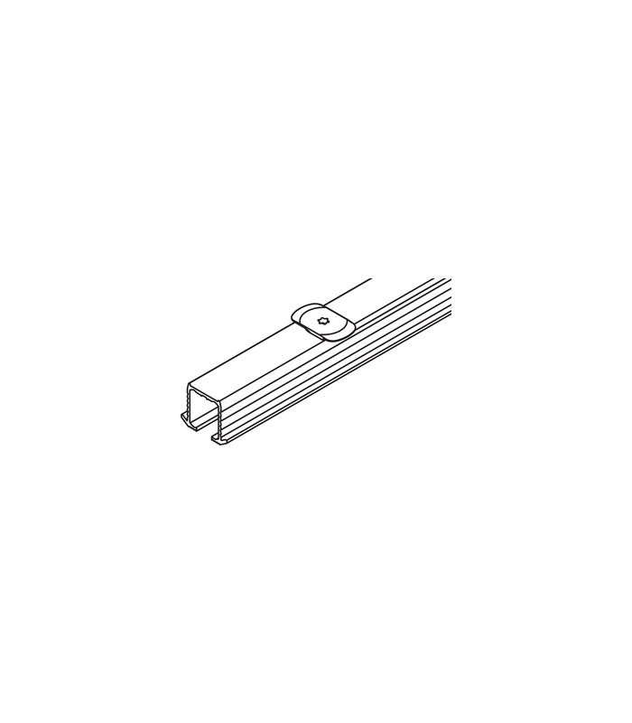 Clipo 16 Einfachlaufschiene Alu L=3500 MM (DREHRIEGEL)