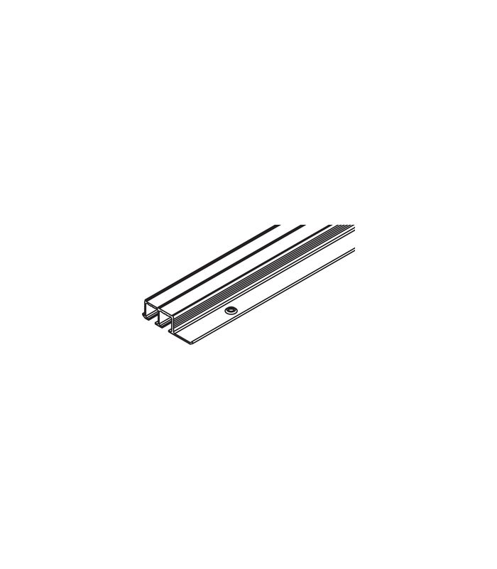 Clipo 16 Doppellaufschiene Alu Glastüre L = 6000 mm ( zum Schrauben )