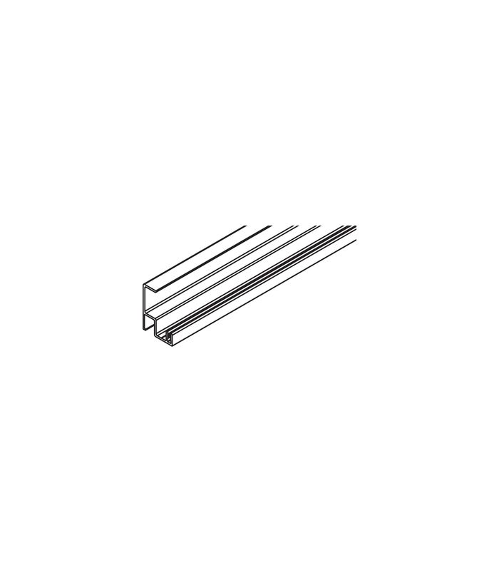 Frontino 20 Einfachlaufschiene LM eloxiert L = 1800 mm
