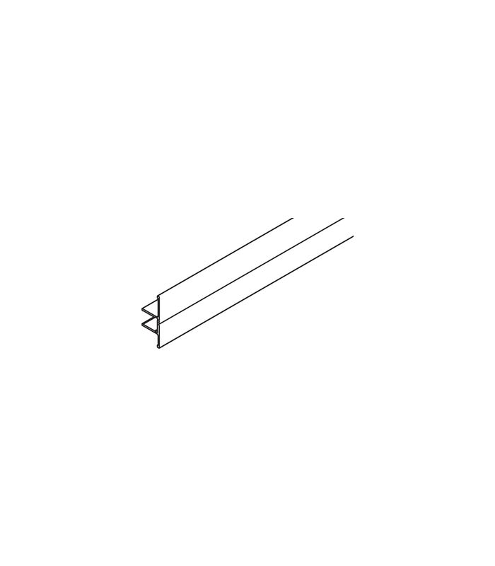 Clipo Clip-Blende Alu eloxiert L= 6000 mm