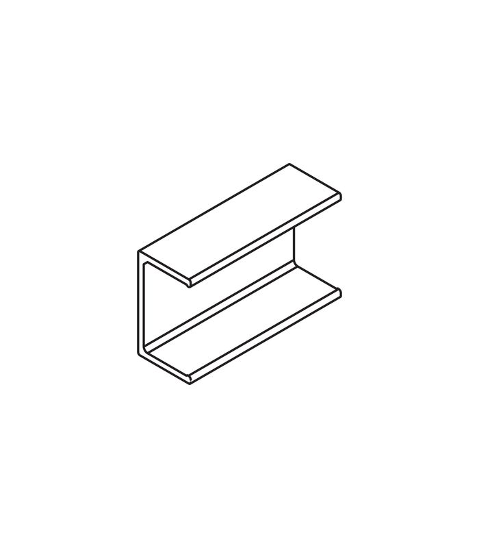 COMBINO 20/35 CLIP-TEIL ALU FÜR HOLZBLENDE 056.3039.001