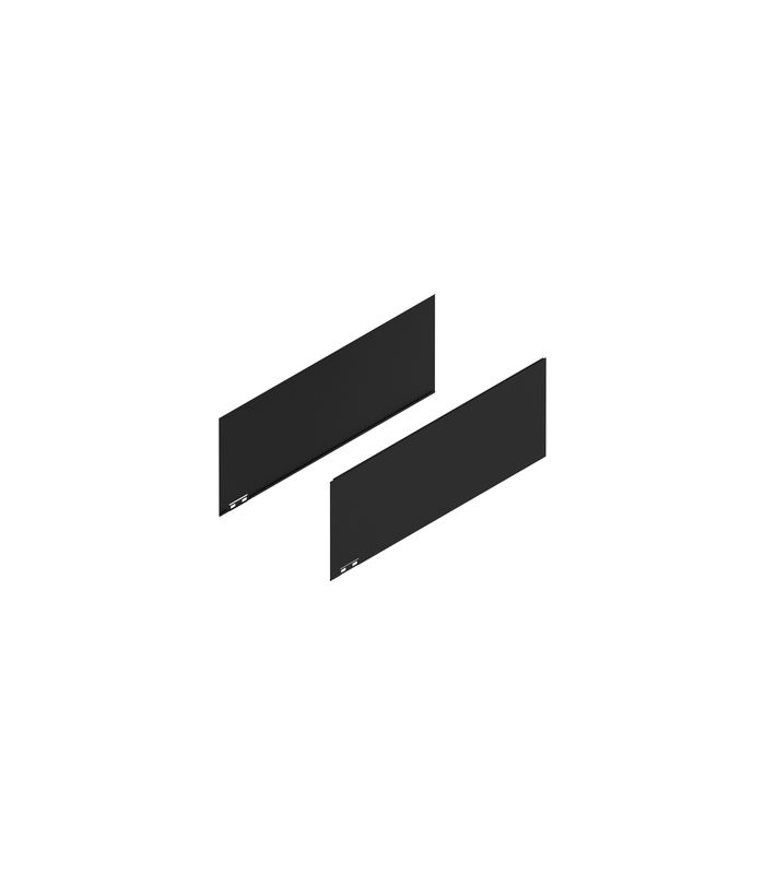 LEGRABOX Dekorelement, Höhe F (241 mm), NL=600 mm, links/rechts, carb.schw./carb.look