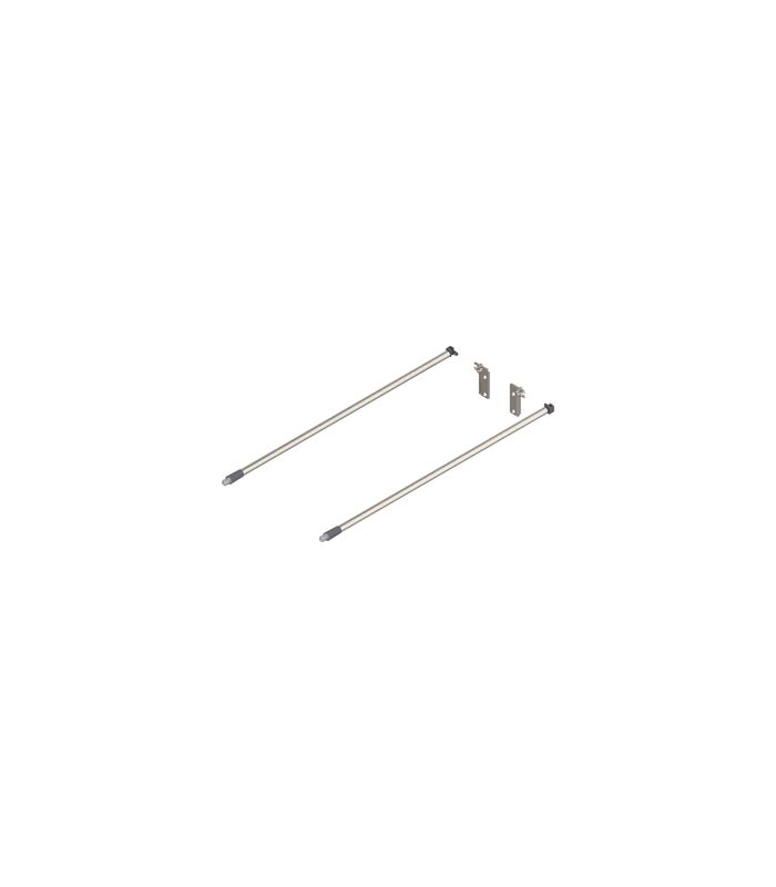 MOVENTO/TANDEM Längsreling (links/rechts), NL=480 mm, ZRR.9000 Relinghalter rückseitig beigepackt, eloxiert niro2/staubgrau