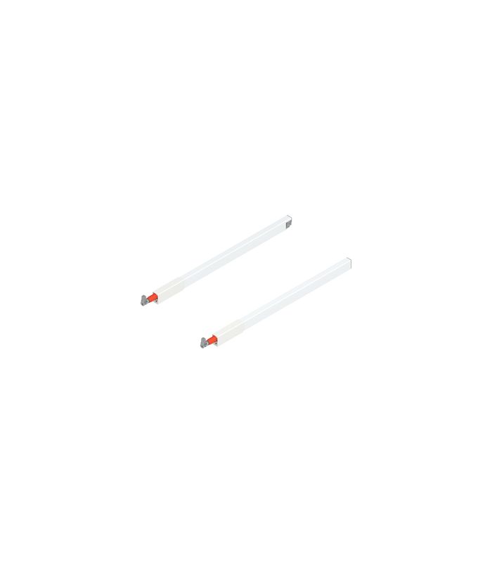 TANDEMBOX Längsreling (oben), für Frontauszug, NL=450 mm, links/rechts, für TANDEMBOX antaro, seidenweiss