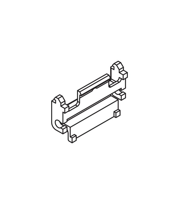 Porta 100 Blendenclip GW/GWF grau VE= 12 Stk