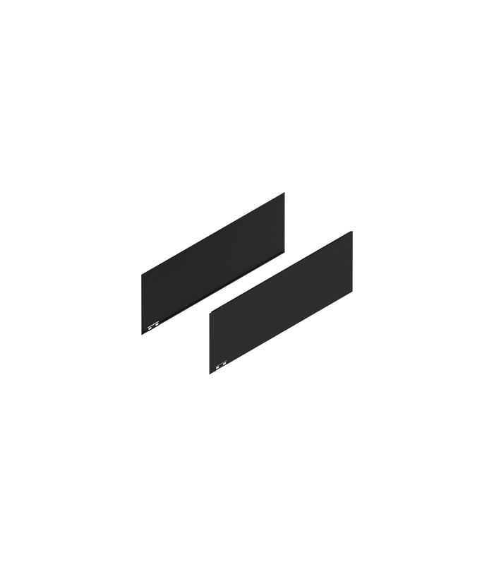 LEGRABOX Dekorelement, Höhe F (241 mm), NL=650 mm, links/rechts, carb.schw./carb.look