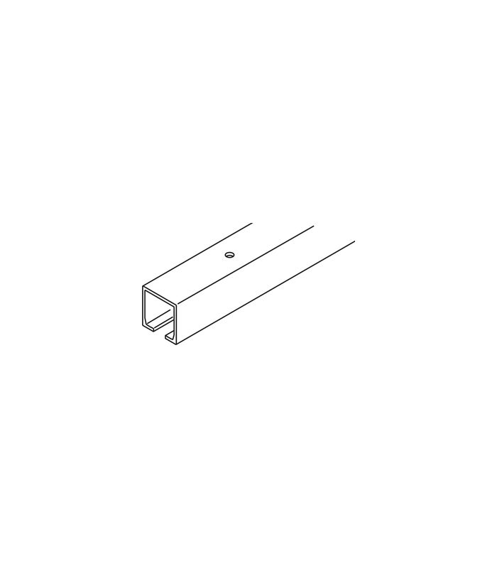 Porta 300 Einfachlaufschiene Alu L = 6000 mm
