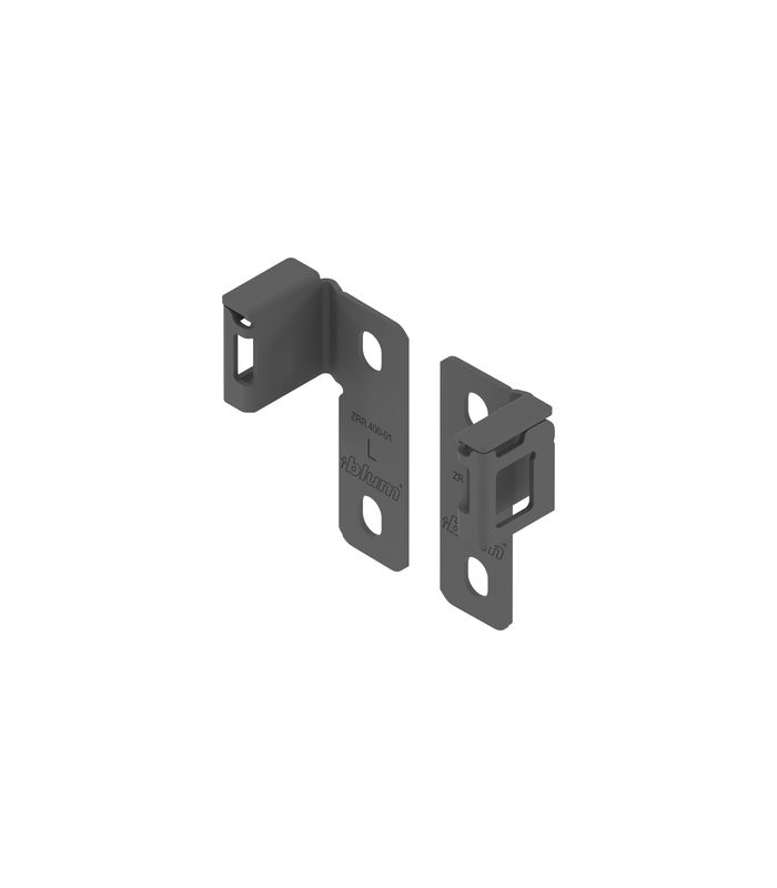 MBX Relinghalter flexibel zum Schrauben oriongrau matt, links/rechts
