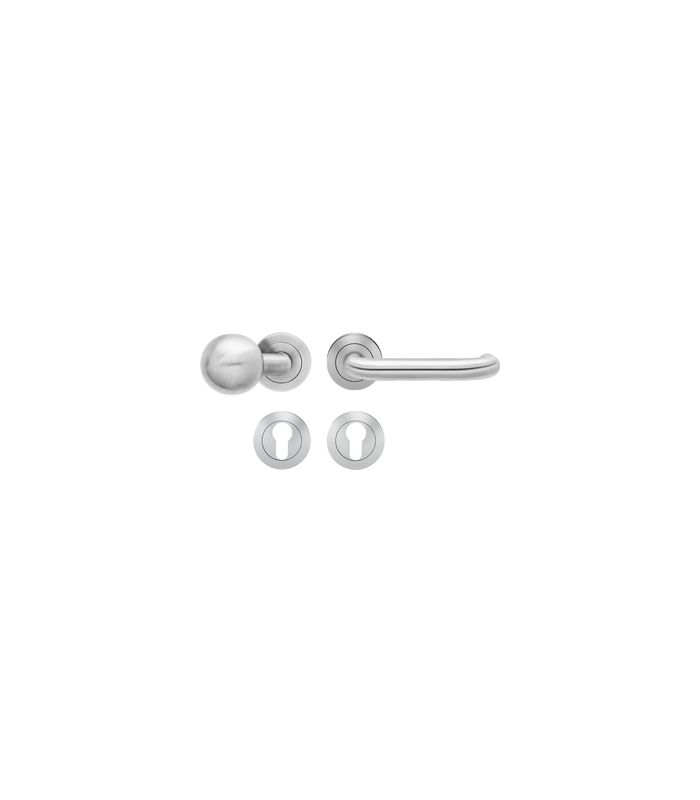Wechselgarnitur Kreta ER/FS 27 WG R FS 9mm EK300G RL 71 Edelstahl matt TS 38-48mm