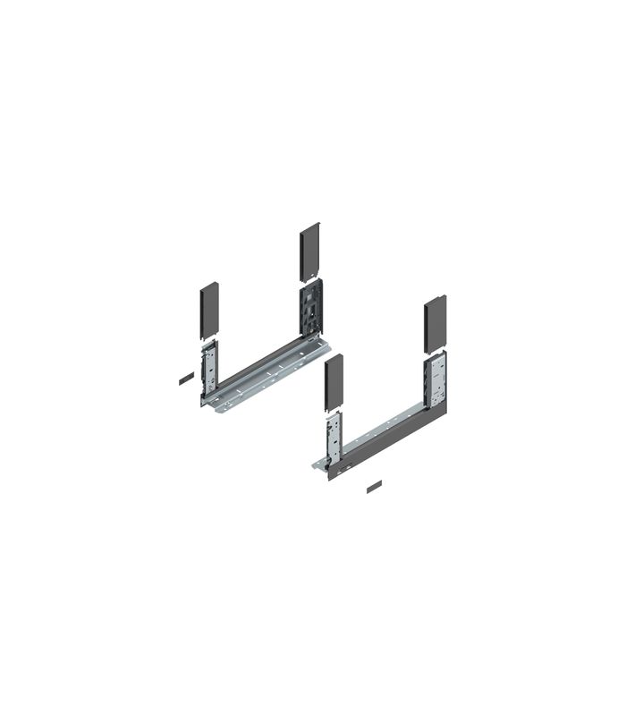 LEGRABOX Zarge, Höhe C (177 mm), NL=400 mm, links/rechts, für LEGRABOX free, oriongrau matt
