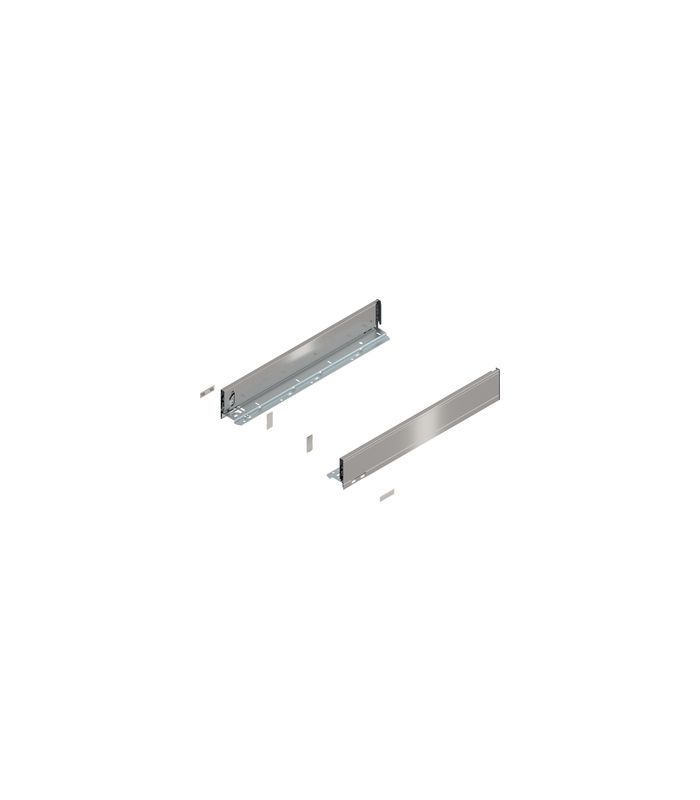 LEGRABOX Zarge, Höhe M (90.5 mm), NL=550 mm, links/rechts, für LEGRABOX pure, inox-gebür.-lackiert