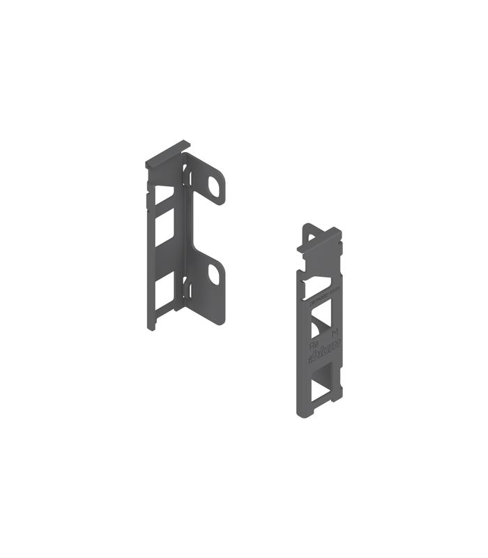 LEGRABOX Holzrückwandhalter, Höhe M (106 mm), links/rechts, oriongrau matt