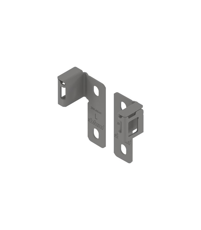 MBX Relinghalter flexibel zum Schrauben indiumgrau matt, links/rechts