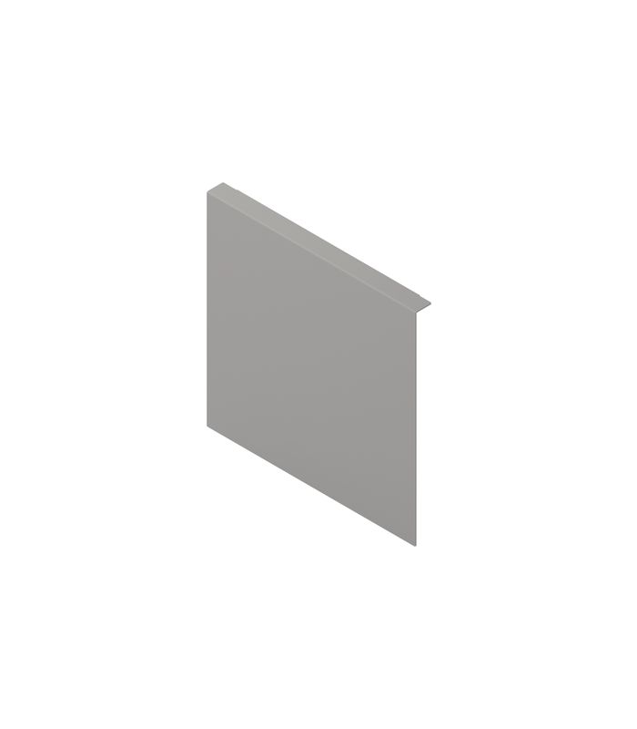 AMBIA-LINE Holzrückwandadapter, für MERIVOBOX Frontauszug Höhe F, Stahl, indiumgrau matt
