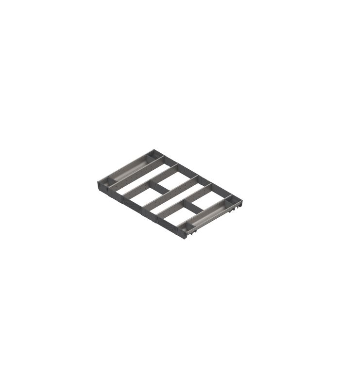 ORGA-LINE Kombi-Set (vollausfüllend), für TANDEMBOX Schubkasten, NL=550 mm, KB=900 mm, inox-gebü/staubgr