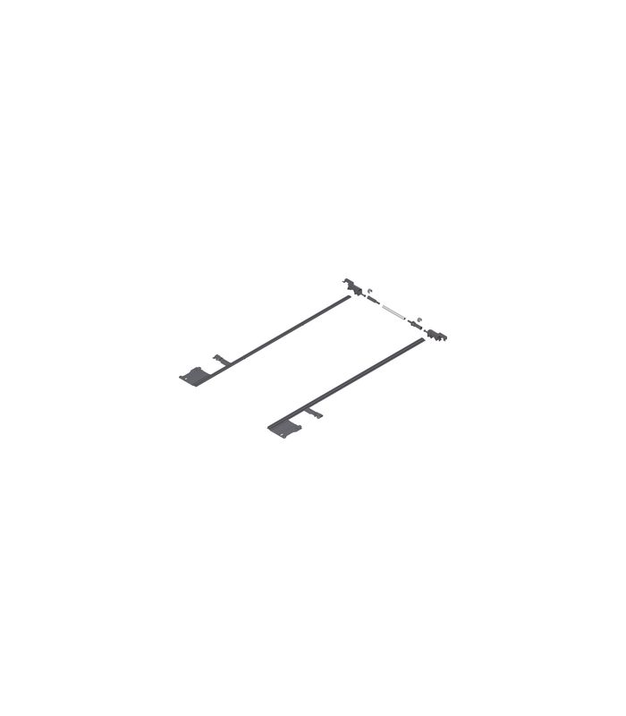 MOVENTO Seitenstabilisierung, NL=750 mm, KB=1400 mm, Vollauszug, zum Ablängen, R7037 staubgrau