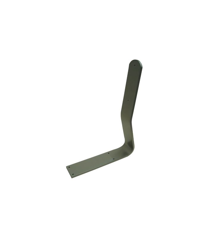 Rückenlehnenhalterung 380 x 280 x 60 mm gebogen, Edelstahl schwarz