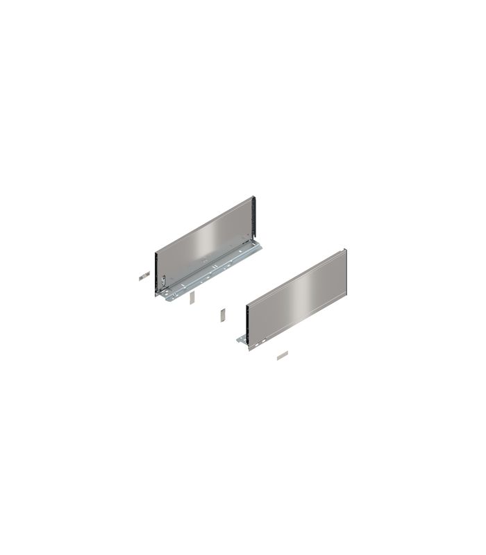 LEGRABOX Zarge, Höhe C (177 mm), NL=450 mm, links/rechts, für LEGRABOX pure, inox-gebür.-lackiert