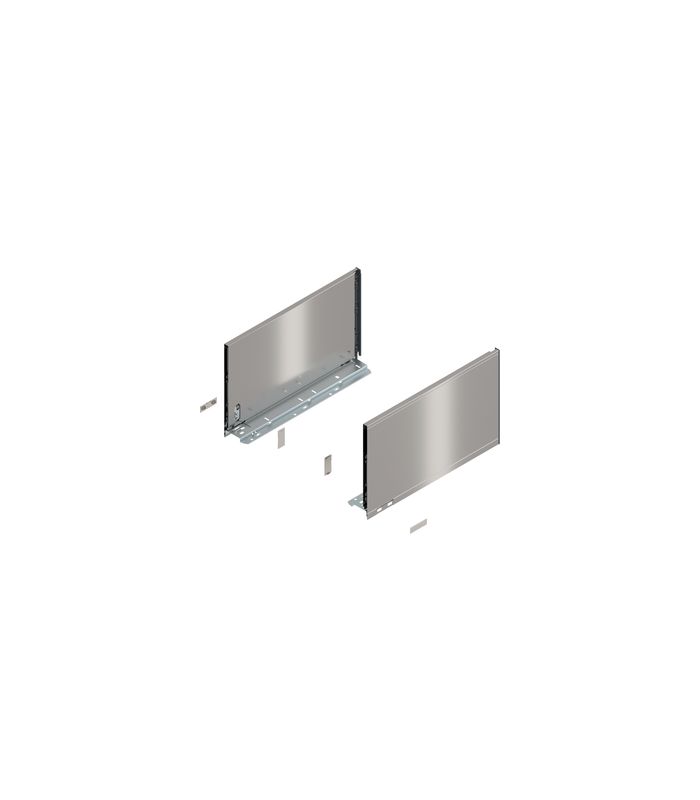 LEGRABOX Zarge, Höhe F (241 mm), NL=400 mm, links/rechts, für LEGRABOX pure, inox-gebür.-lackiert