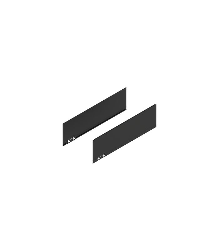 LEGRABOX Dekorelement, Höhe K (128.5 mm), NL=400 mm, links/rechts, carbonschwarz matt
