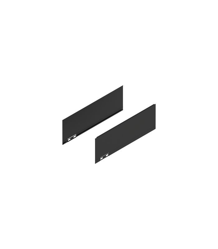LEGRABOX Dekorelement, Höhe K (128.5 mm), NL=350 mm, links/rechts, carbonschwarz matt