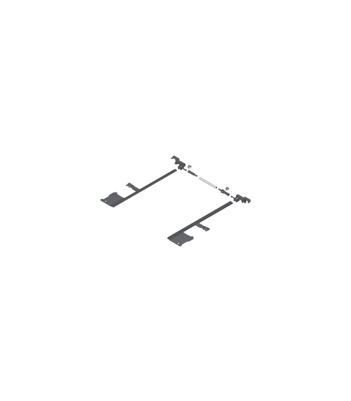 LEGRABOX Seitenstabilisierung, NL=400 mm, KB=1400 mm, Vollauszug, zum Ablängen, R7037 staubgrau