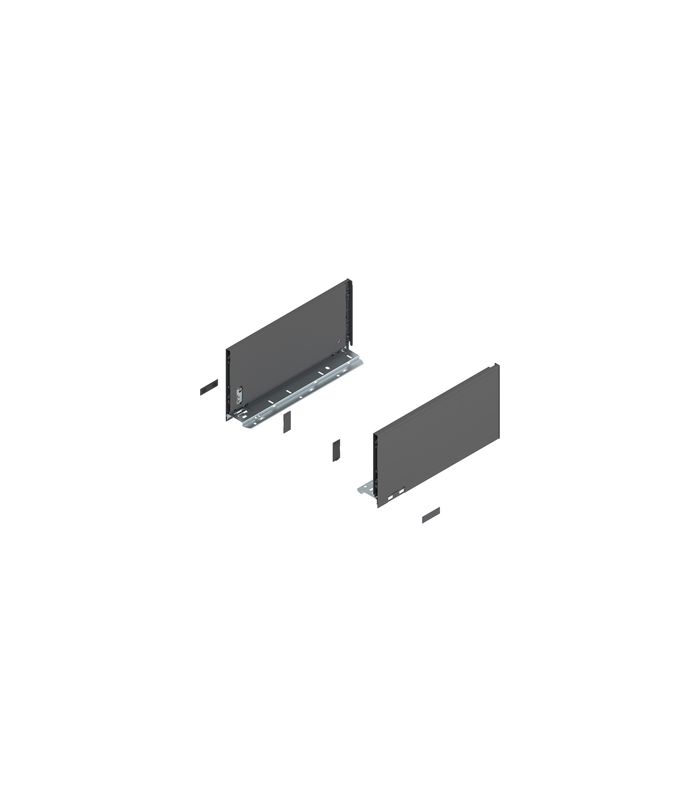 LEGRABOX Zarge, Höhe C (177 mm), NL=350 mm, links/rechts, für LEGRABOX pure, oriongrau matt