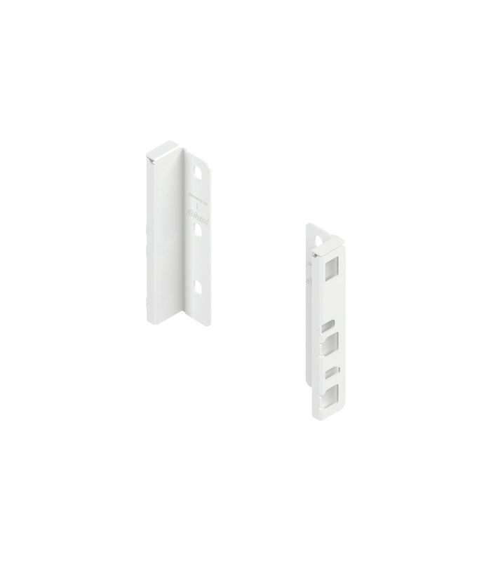 MERIVOBOX Holzrückwandhalter, Höhe K (146 mm), links/rechts, seidenweiss matt