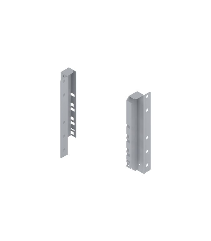 TANDEMBOX Holzrückwandhalter, Höhe D (224 mm), für Innenauszug, links/rechts, R9006 weissalumin.