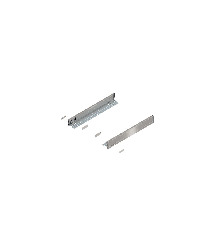 LEGRABOX Zarge, Höhe N (66.5 mm), NL=500 mm, links/rechts, für LEGRABOX pure, inox-gebür.-lackiert