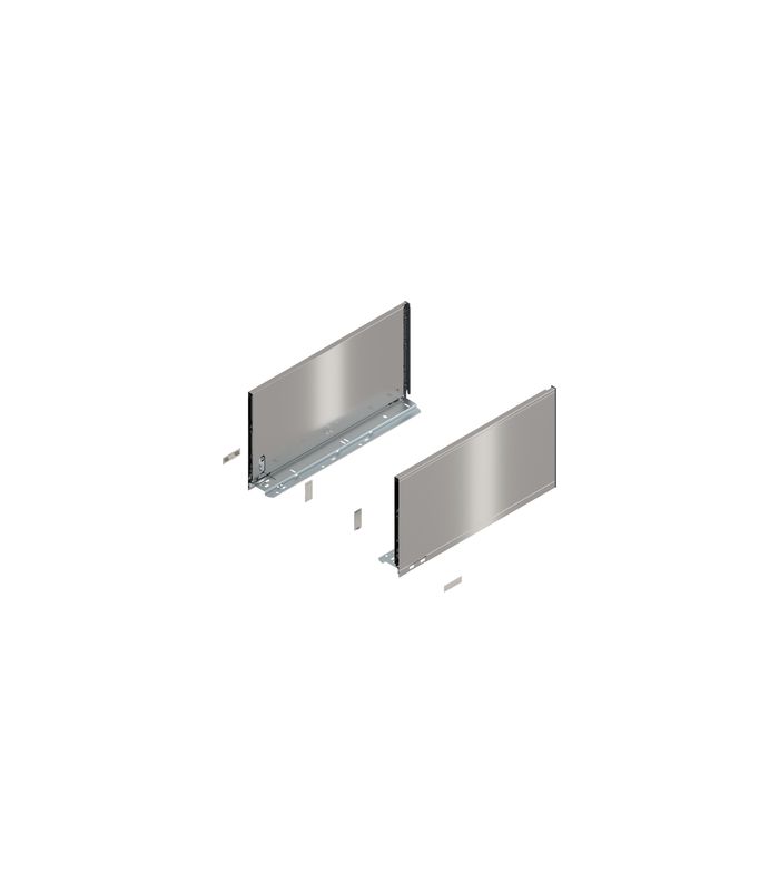 LEGRABOX Zarge, Höhe F (241 mm), NL=450 mm, links/rechts, für LEGRABOX pure, inox-gebür.-lackiert