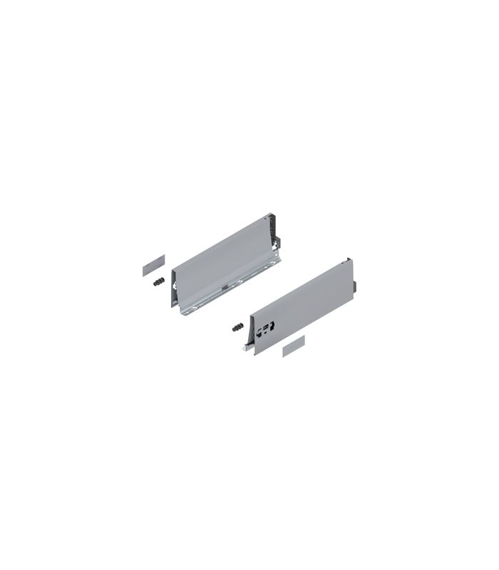 TANDEMBOX Zarge, Höhe K (115 mm), NL=350 mm, links/rechts, für TANDEMBOX antaro, R9006 weissalumin.