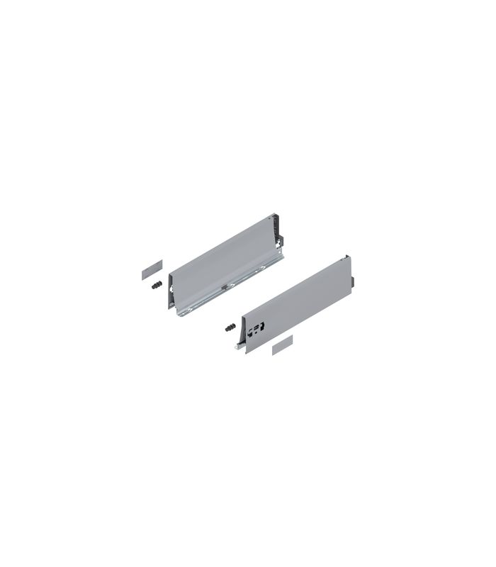 TANDEMBOX Zarge, Höhe K (115 mm), NL=400 mm, links/rechts, für TANDEMBOX antaro, R9006 weissalumin.