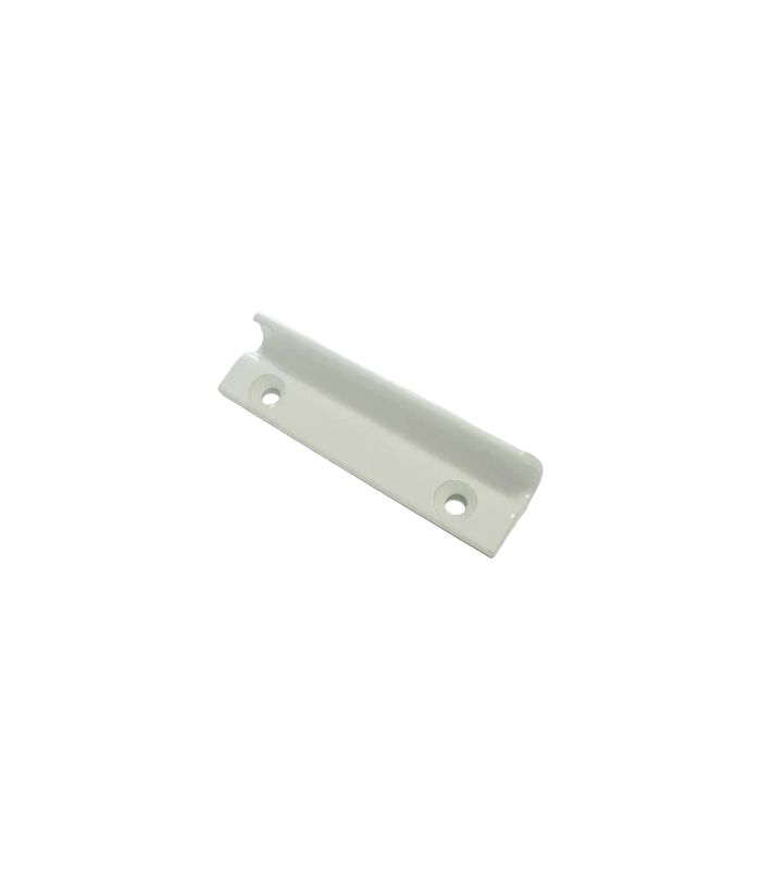 Ziehgriff, 74mm, Aluminium, verkehrsweiß pulverbeschichtet
