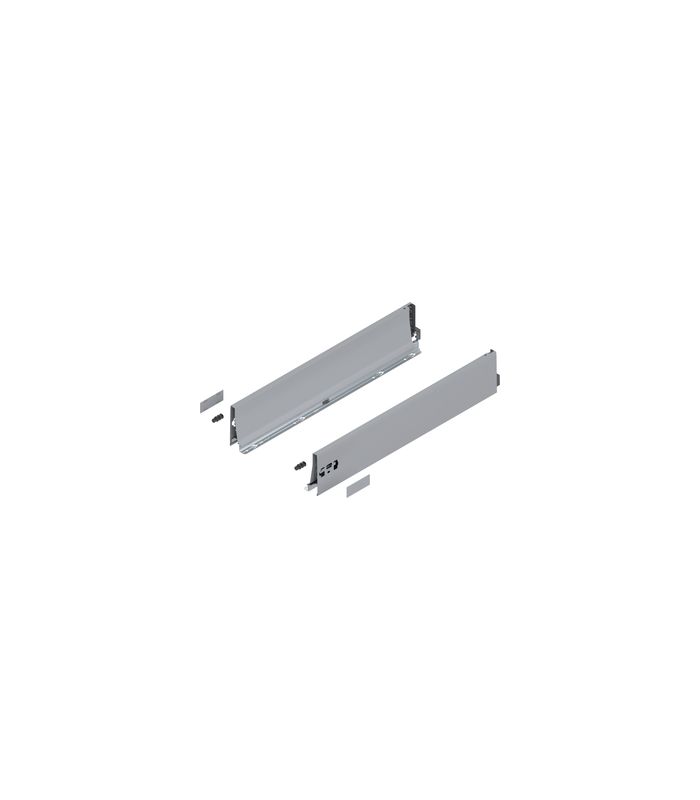 TANDEMBOX Zarge, Höhe K (115 mm), NL=600 mm, links/rechts, für TANDEMBOX antaro, R9006 weissalumin.