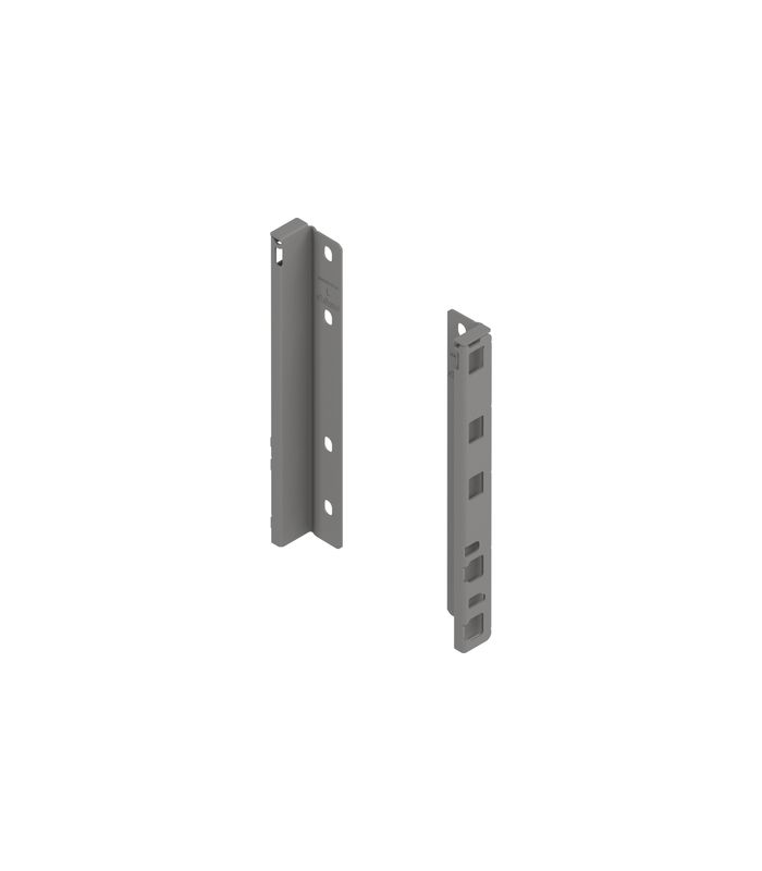 MERIVOBOX Holzrückwandhalter, Höhe E (209 mm), links/rechts, indiumgrau matt