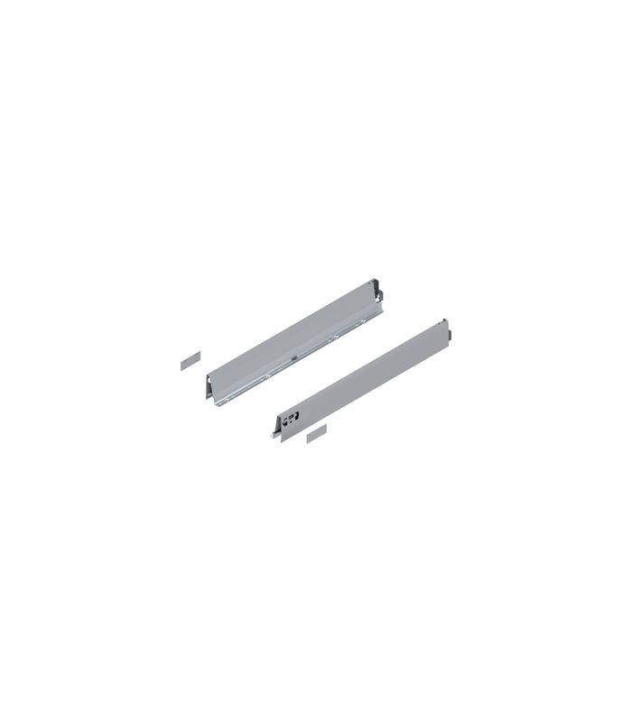 TANDEMBOX Zarge, Höhe M (83 mm), NL=650 mm, links/rechts, für TANDEMBOX intivo/antaro, R9006 weissalumin.