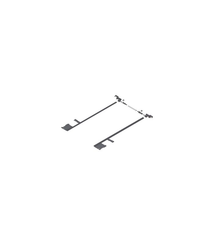 LEGRABOX Seitenstabilisierung, NL=650 mm, KB=1400 mm, Vollauszug, zum Ablängen, R7037 staubgrau