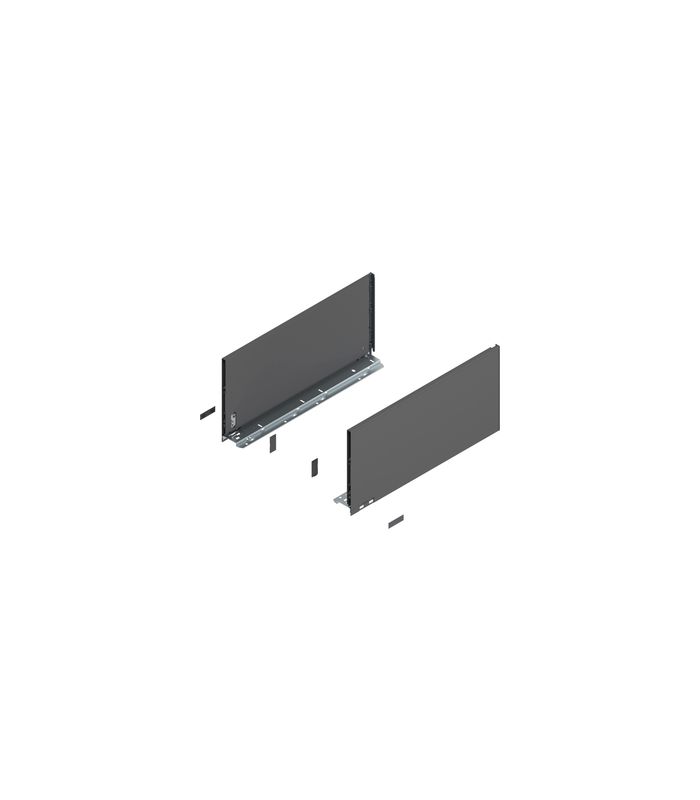 LEGRABOX Zarge, Höhe F (241 mm), NL=500 mm, links/rechts, für LEGRABOX pure, oriongrau matt