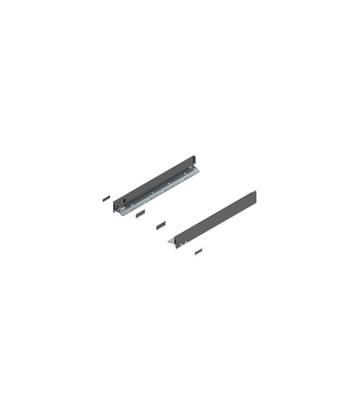 LEGRABOX Zarge, Höhe N (66.5 mm), NL=550 mm, links/rechts, für LEGRABOX pure, oriongrau matt
