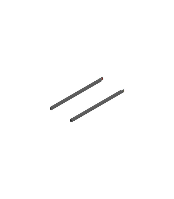 MERIVOBOX Längsreling, NL=500 mm, links/rechts, oriongrau matt