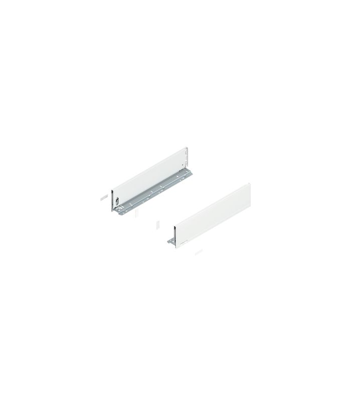 LEGRABOX Zarge, Höhe K (128.5 mm), NL=500 mm, links/rechts, für LEGRABOX pure, seidenweiss matt