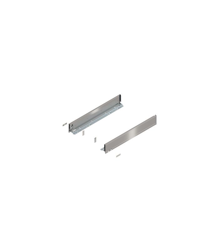 LEGRABOX Zarge, Höhe M (90.5 mm), NL=600 mm, links/rechts, für LEGRABOX pure, inox-gebür.-lackiert