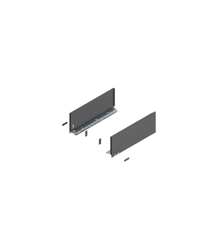 LEGRABOX Zarge, Höhe C (177 mm), NL=450 mm, links/rechts, für LEGRABOX pure, oriongrau matt