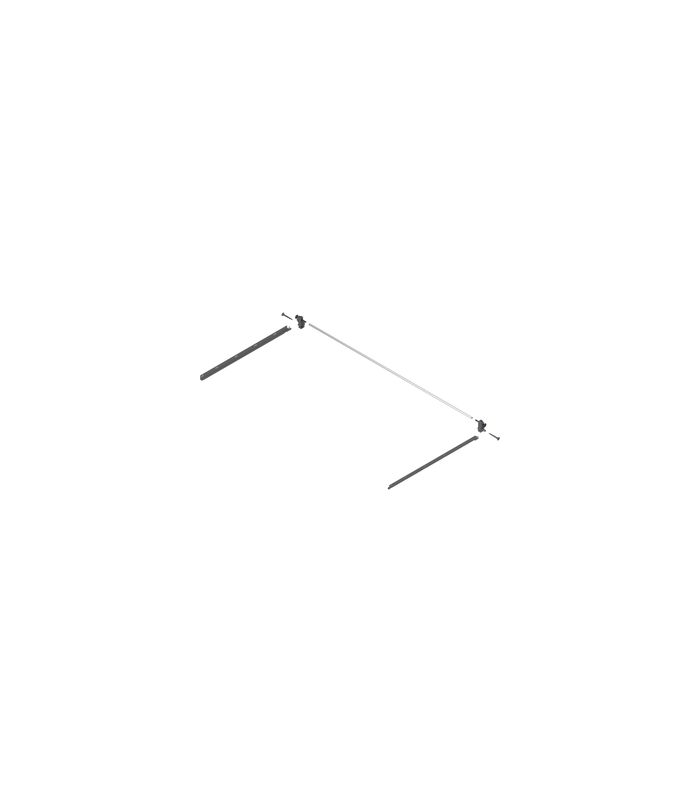TANDEMBOX Seitenstabilisierung (nach oben aufbauend), NL=600 mm, KB=1200 mm, Vollauszug, Schubkasten/Frontauszug, R7037 staubgrau