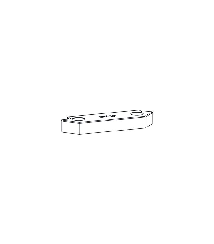 Rastplatte für Eurofalz 20 x 8 mm Falzluft 12 mm 9-30163/9-43636-20-0-1